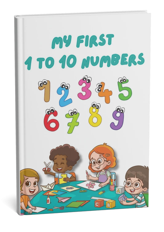 Numbers 1 to 10 Coloring & Worksheet for Kids | Fun Early Learning Printable by Smarty Sprouts