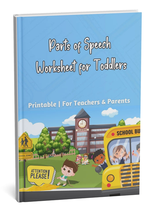 Fun & Engaging Parts of Speech Worksheet for Toddlers | Early Learning Printables